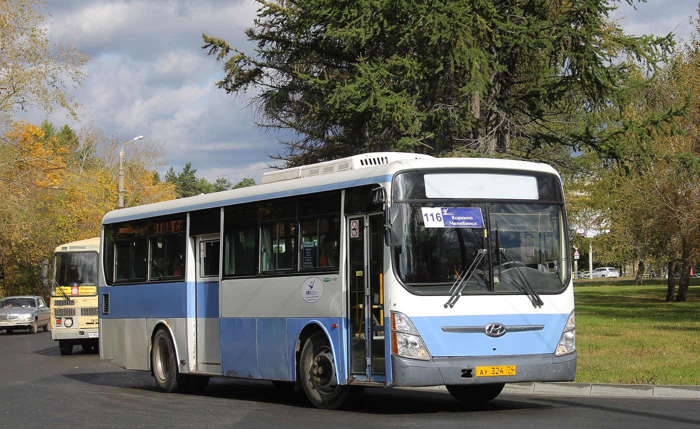 Челябинская область, Hyundai New Super AeroCity 1F/L № АУ 324 74