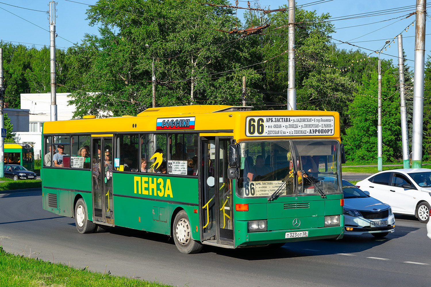 Penza region, Mercedes-Benz O405 Nr. Т 323 ОТ 58