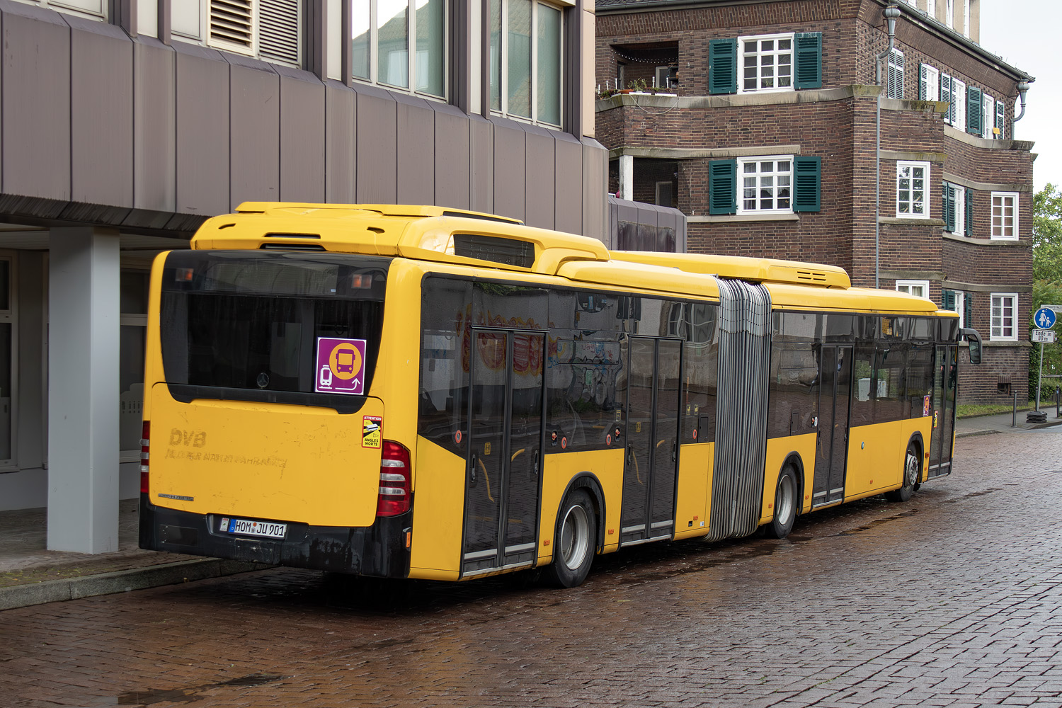 Саар, Mercedes-Benz O530GDH Citaro G BlueTec-Hybrid № HOM-JU 901; Гессен — SEV · Rhein-Main-Bahn · Darmstadt <> Dieburg · 27.05.2024 — 07.06.2024