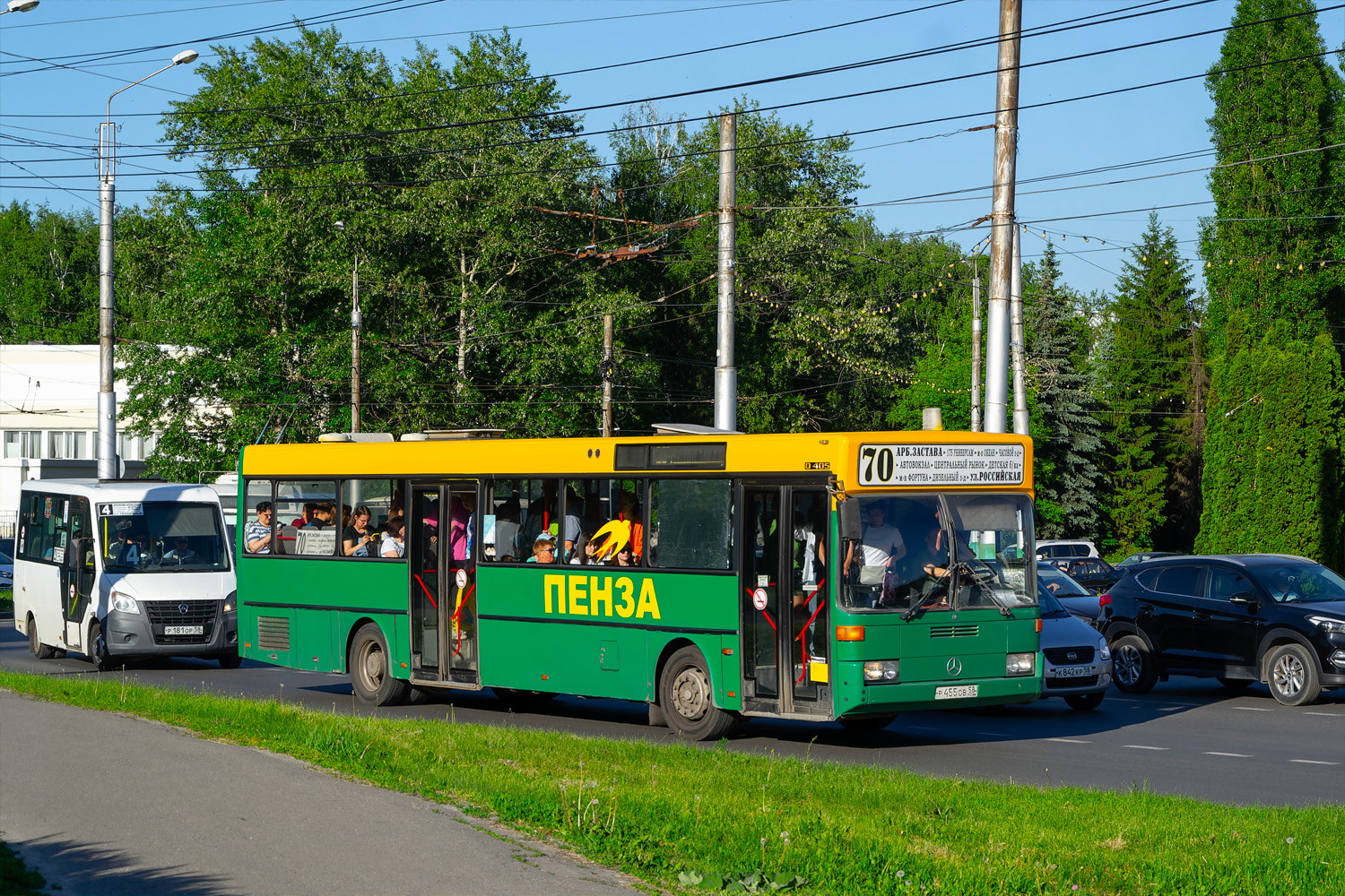 Пензенская область, Mercedes-Benz O405 № Р 455 ОВ 58