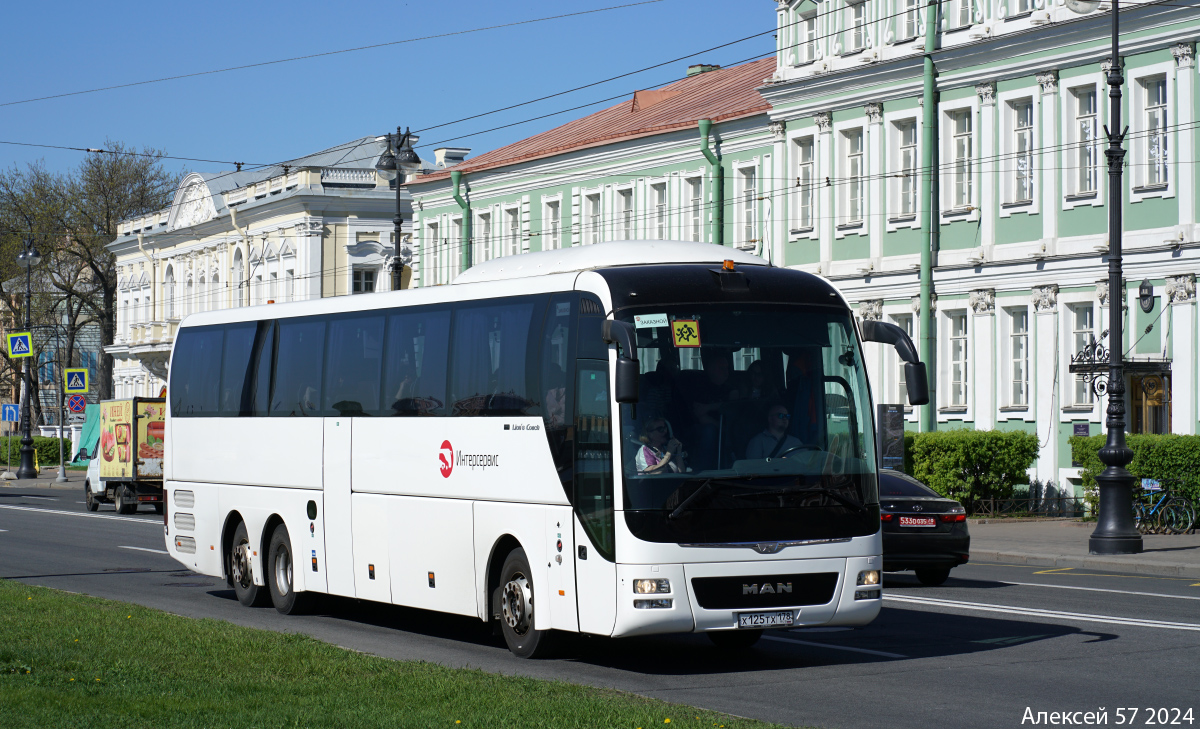Szentpétervár, MAN R08 Lion's Coach L RHC444 L sz.: Х 125 ТХ 178