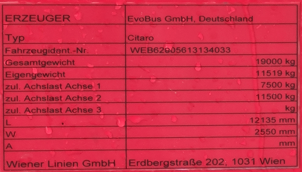 Rakousko, Mercedes-Benz Citaro C2 č. 8195