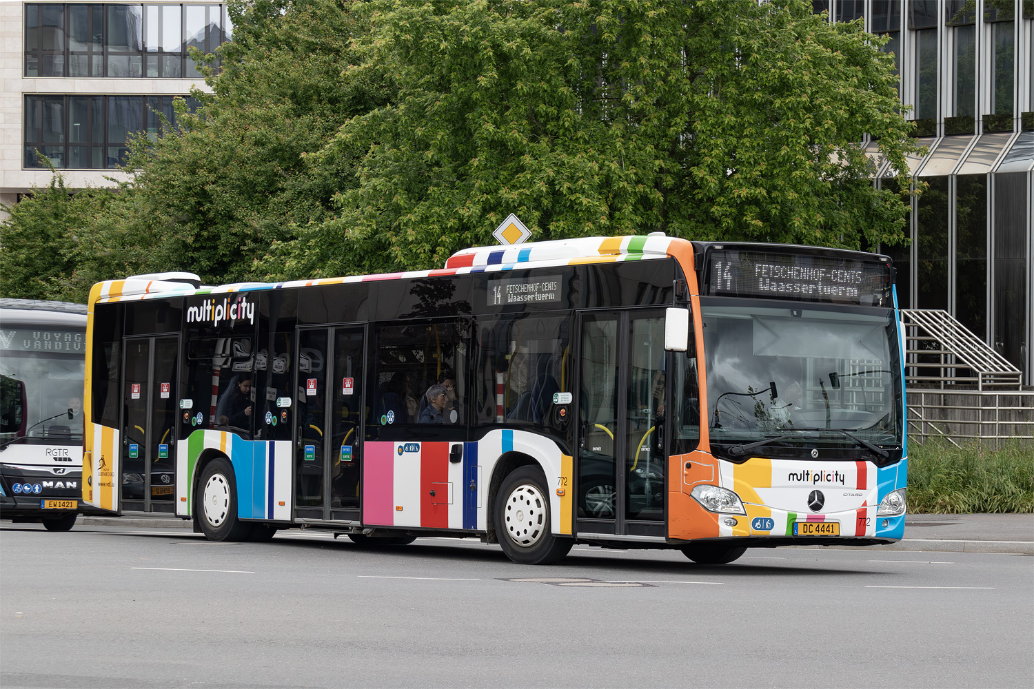Люксембург, Mercedes-Benz Citaro C2 hybrid № 772
