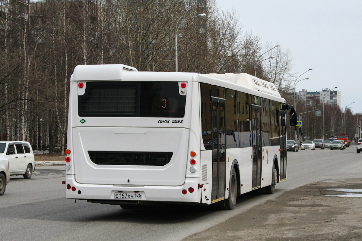 Ханты-Мансийский АО, ЛиАЗ-5292.67 (CNG) № Е 167 ХН 186