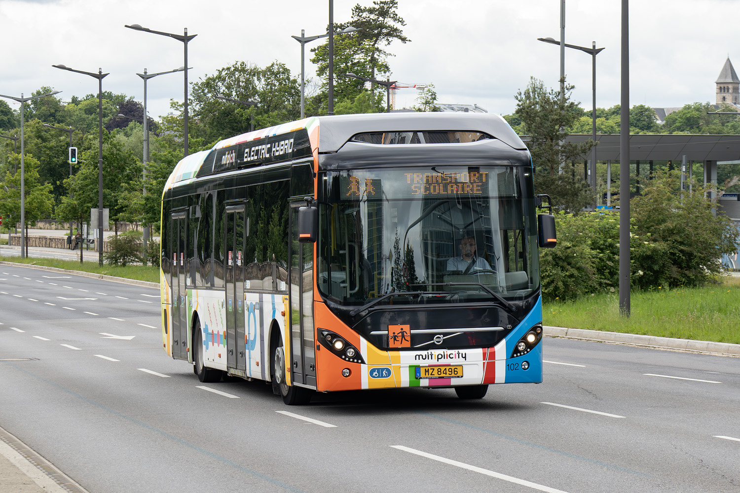 Люксембург, Volvo 7900 Electric Hybrid № 102