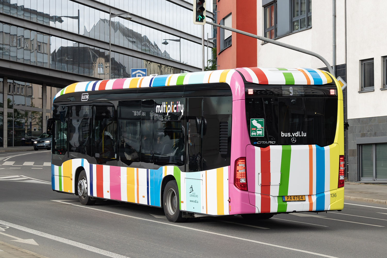 Люксембург, Mercedes-Benz eCitaro № 136
