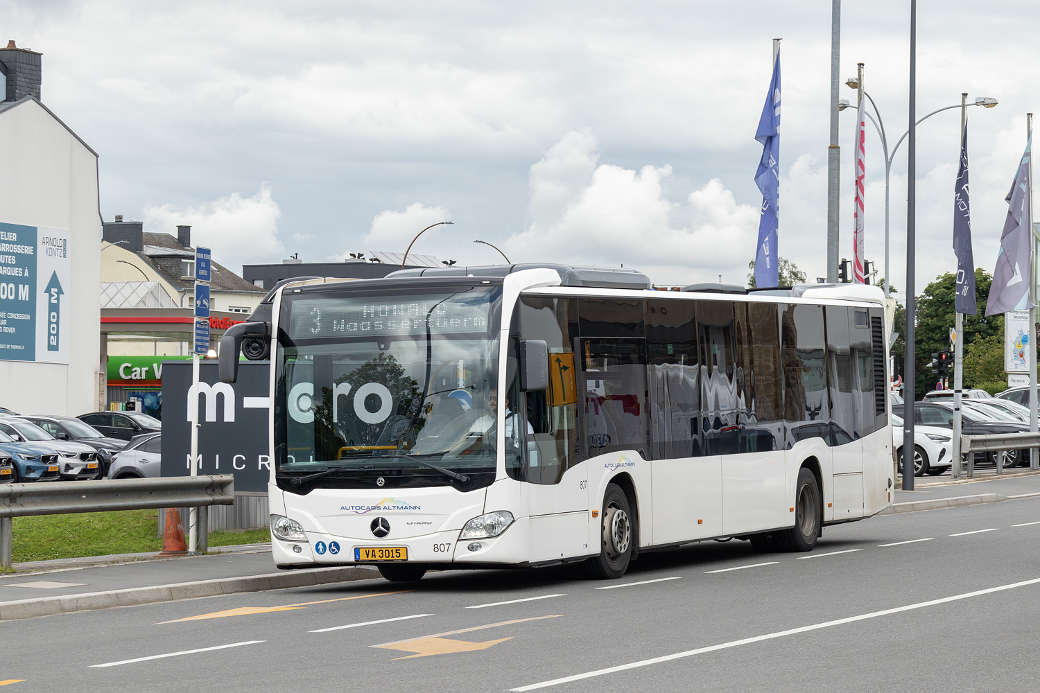 Люксембург, Mercedes-Benz Citaro C2 Ü hybrid № 807