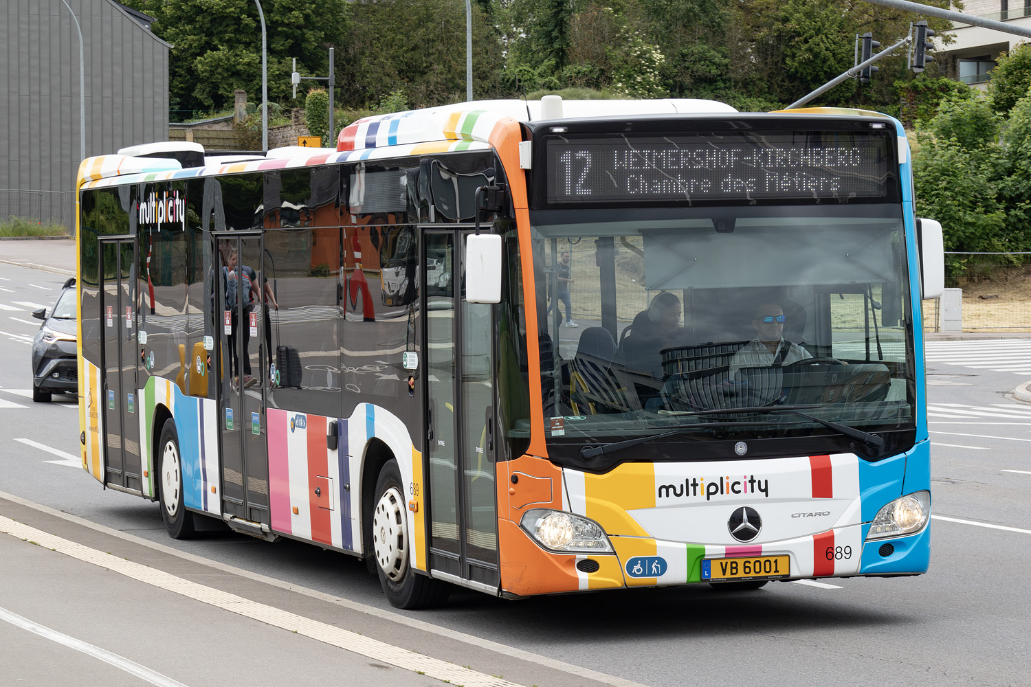 Люксембург, Mercedes-Benz Citaro C2 hybrid № 689