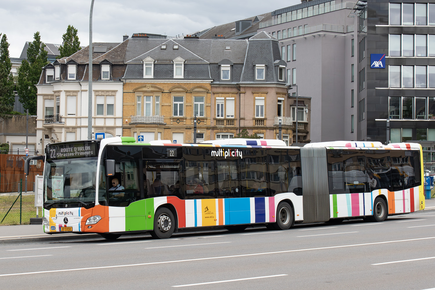 Люксембург, Mercedes-Benz Citaro C2 G hybrid № 47 Люксембург, Mercedes-Benz Citaro C2 G hybrid № 47