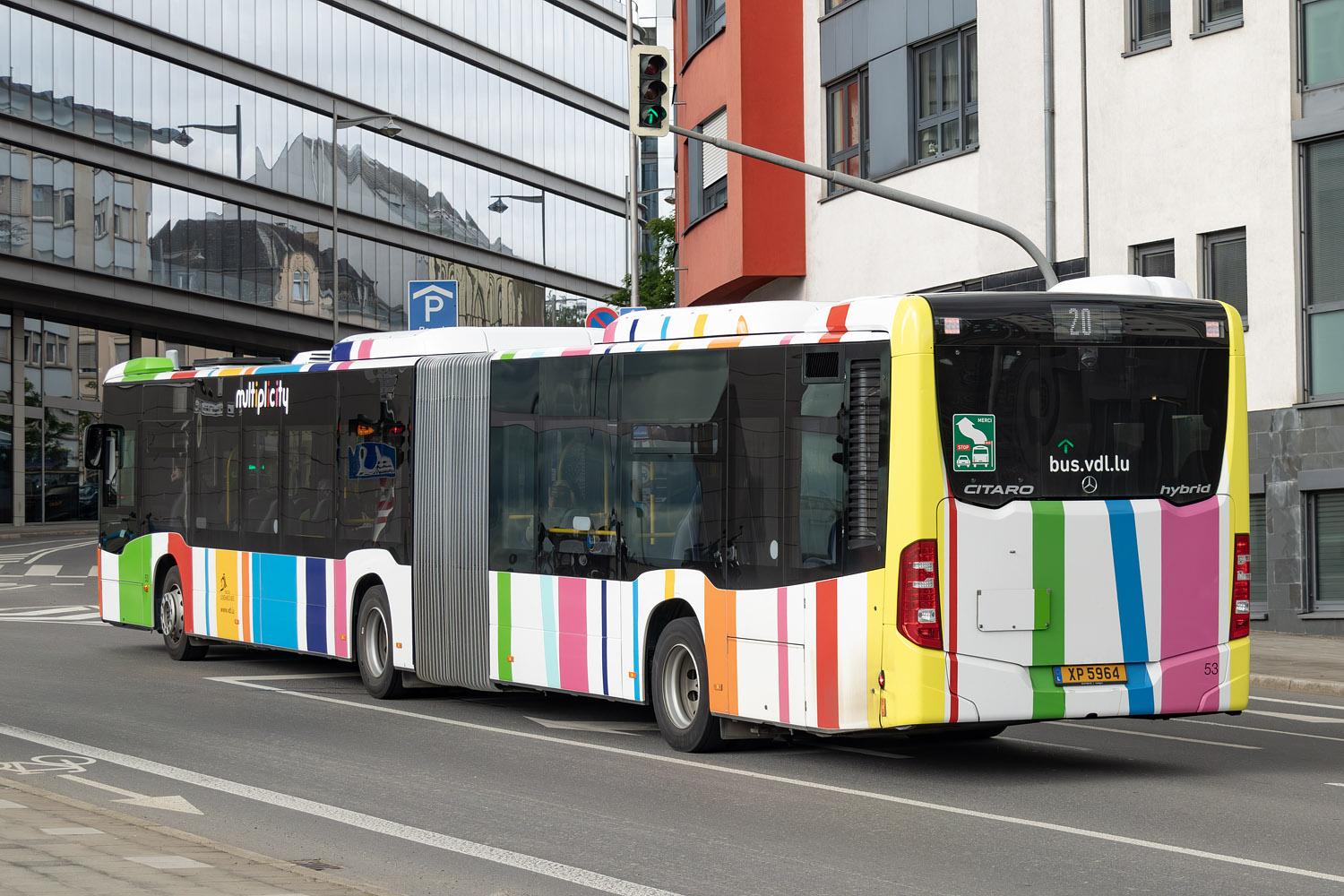 Люксембург, Mercedes-Benz Citaro C2 G hybrid № 53