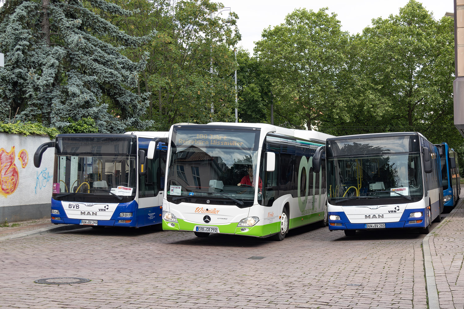 Rajna-Pfalz, MAN A21 Lion's City NL283 sz.: DÜW-BV 260; Hessen — SEV · Odenwaldbahn · Darmstadt <> Groß-Umstadt-Wiebelsbach · 01.05.2024 — 27.07.2024; Hessen — SEV · Rhein-Main-Bahn · Darmstadt <> Dieburg · 27.05.2024 — 07.06.2024