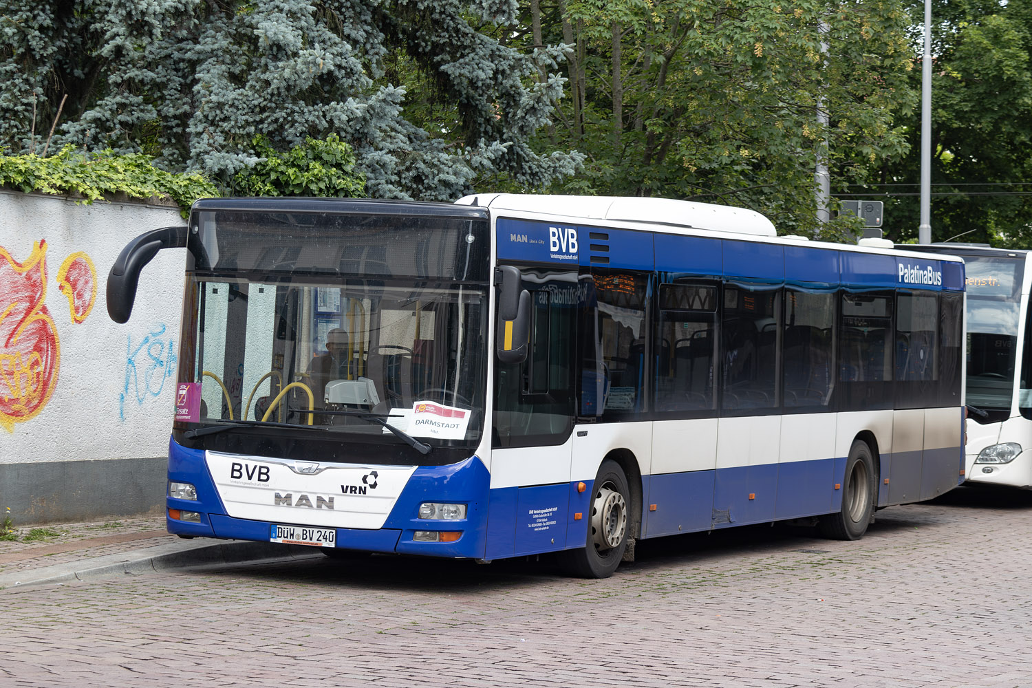 Рейнланд-Пфальц, MAN A21 Lion's City NL283 № DÜW-BV 240; Гессен — SEV · Rhein-Main-Bahn · Darmstadt <> Dieburg · 27.05.2024 — 07.06.2024