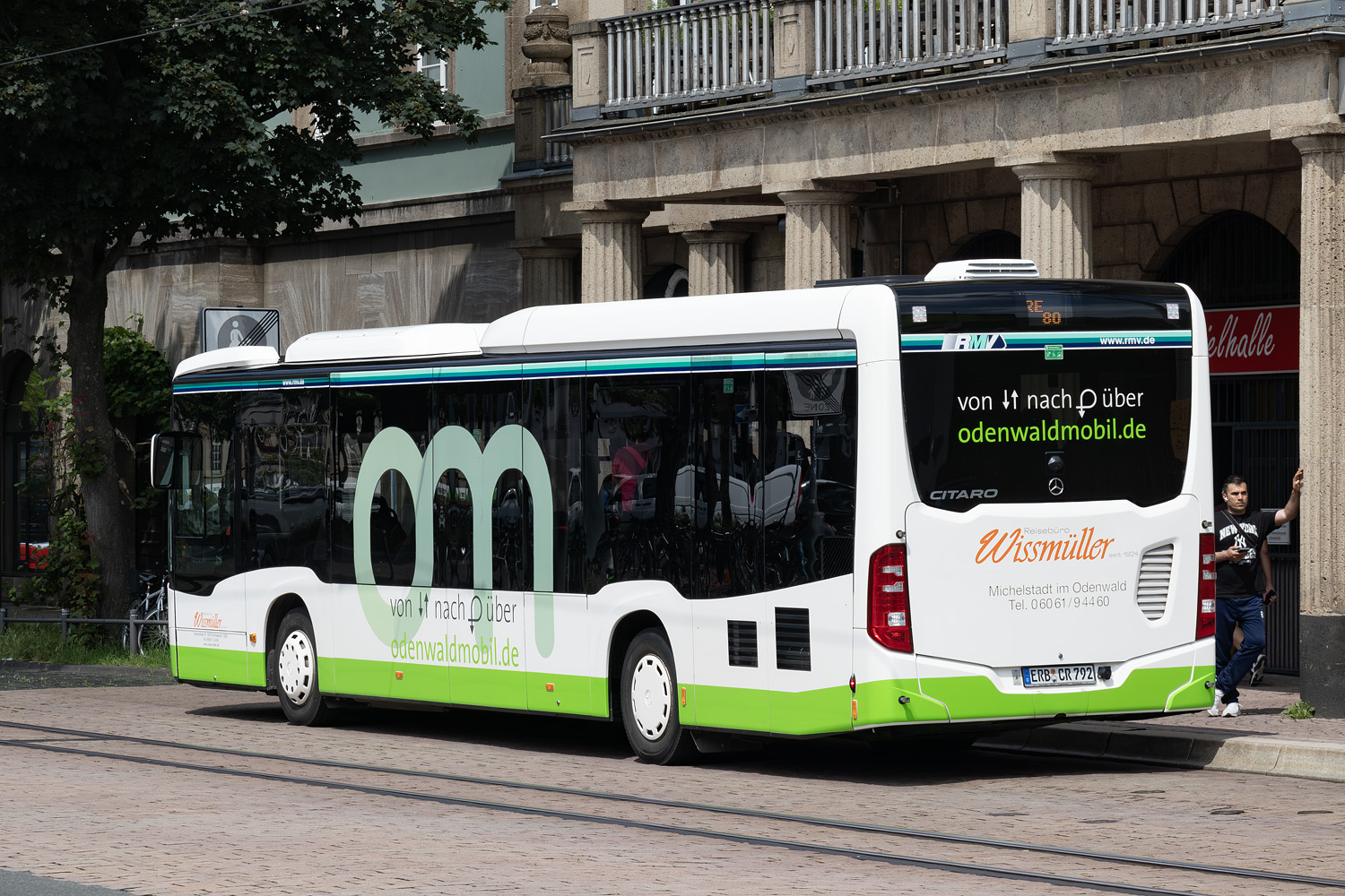 Гессен, Mercedes-Benz Citaro C2 LE Ü № ERB-CR 792; Гессен — SEV · Odenwaldbahn · Darmstadt <> Groß-Umstadt-Wiebelsbach · 01.05.2024 — 27.07.2024