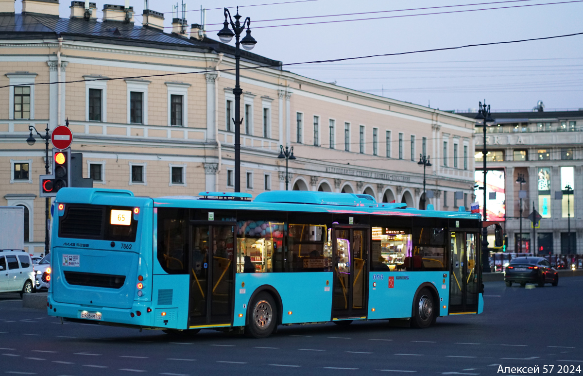 Санкт-Петербург, ЛиАЗ-5292.65 № 7862