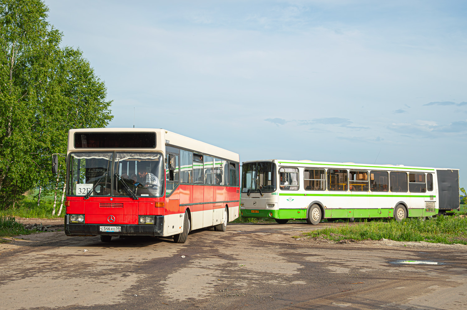 Penza region, Mercedes-Benz O405 č. С 546 ХО 58; Penza region — Avtobusnye vokzaly, stancii i konechnye ostanovki