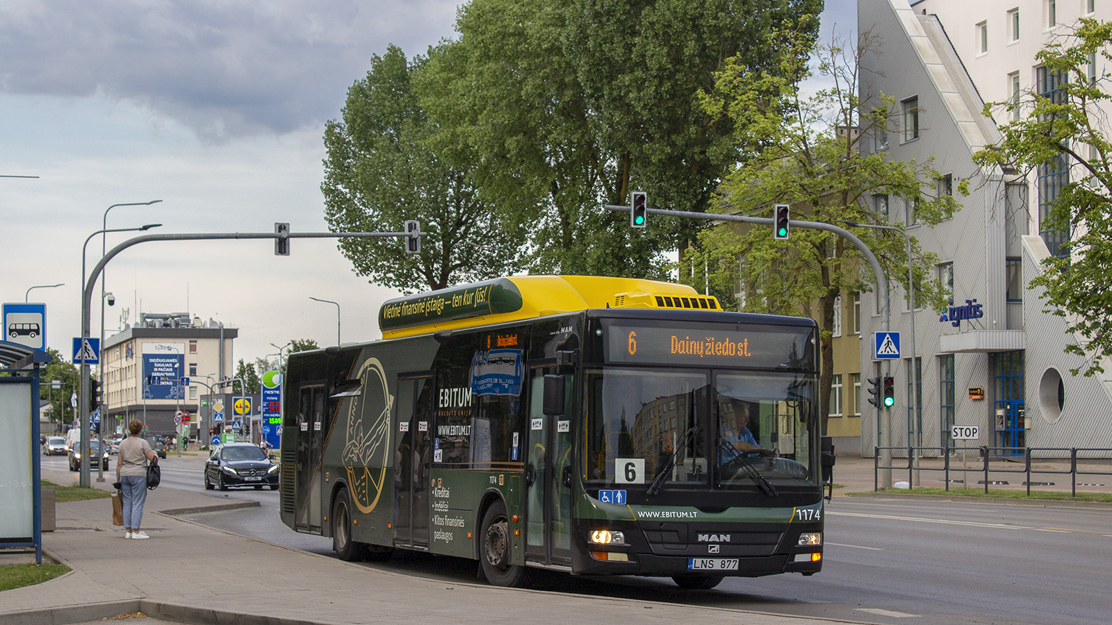 Литва, MAN A21 Lion's City NL243 CNG № 1174