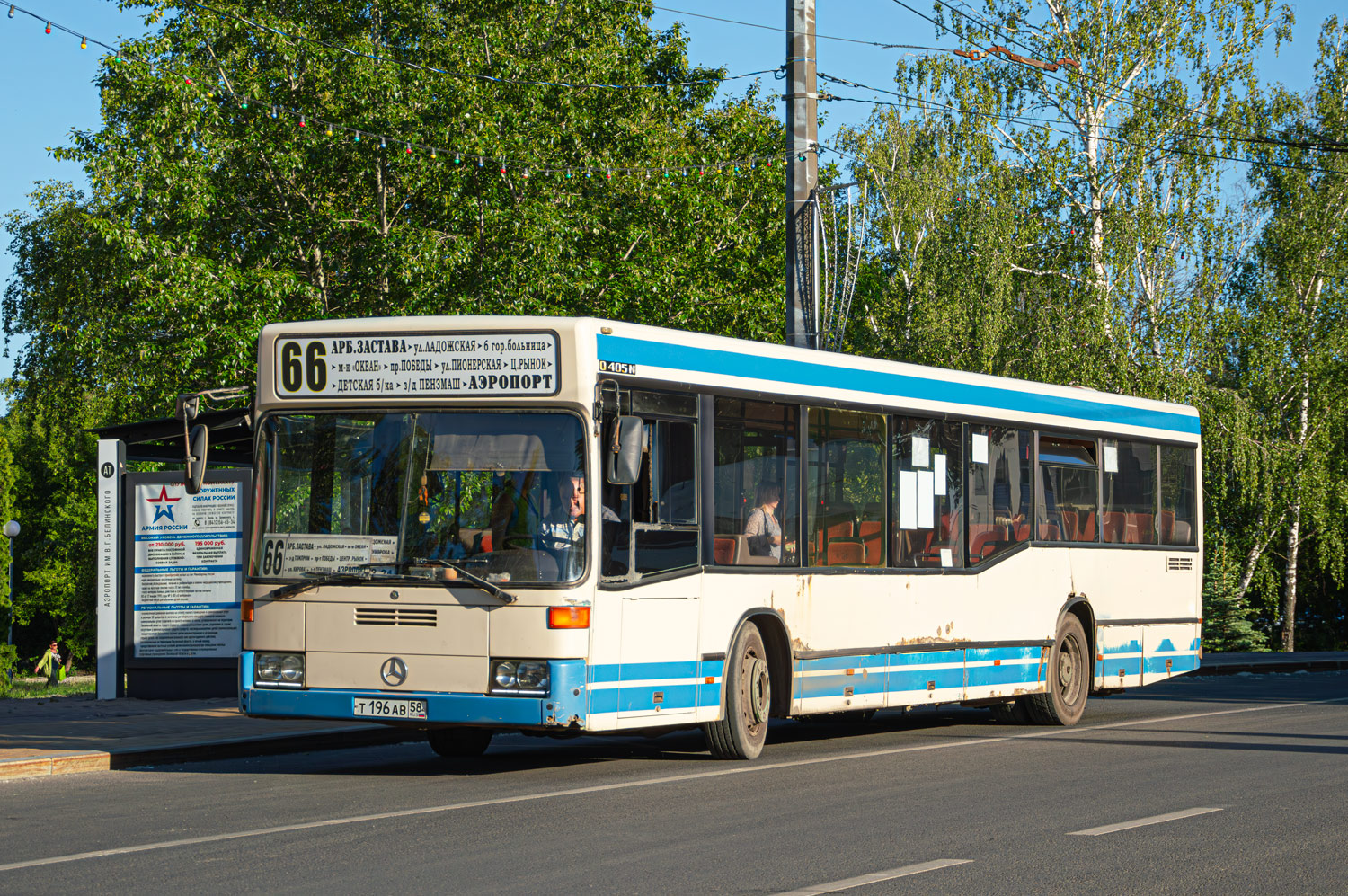 Пензенская область, Mercedes-Benz O405N2 № Т 196 АВ 58