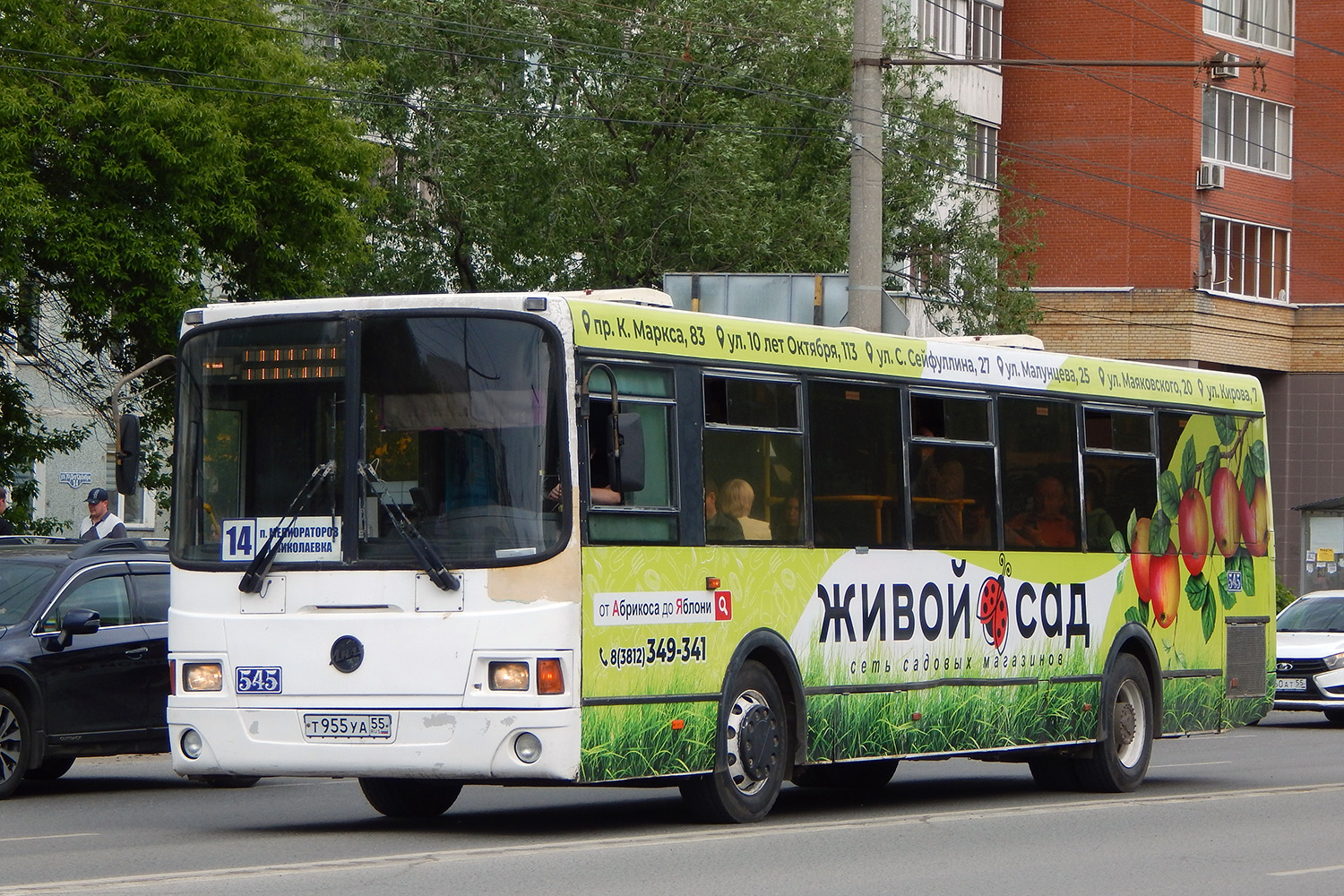 Omsk region, LiAZ-5256.53 Nr. 545