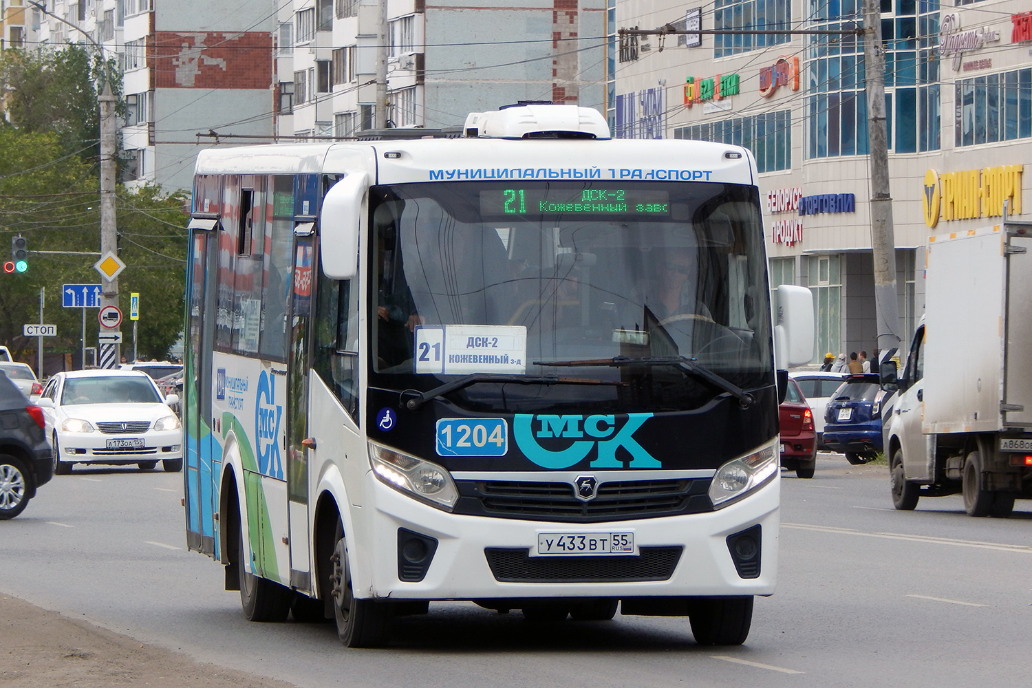 Omsk region, PAZ-320435-04 "Vector Next" Nr. 1204