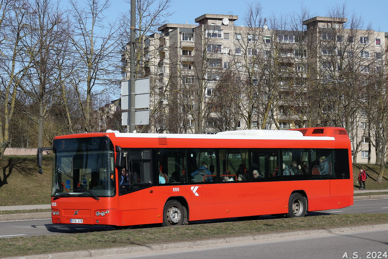 Литва, Volvo 7700 № 555