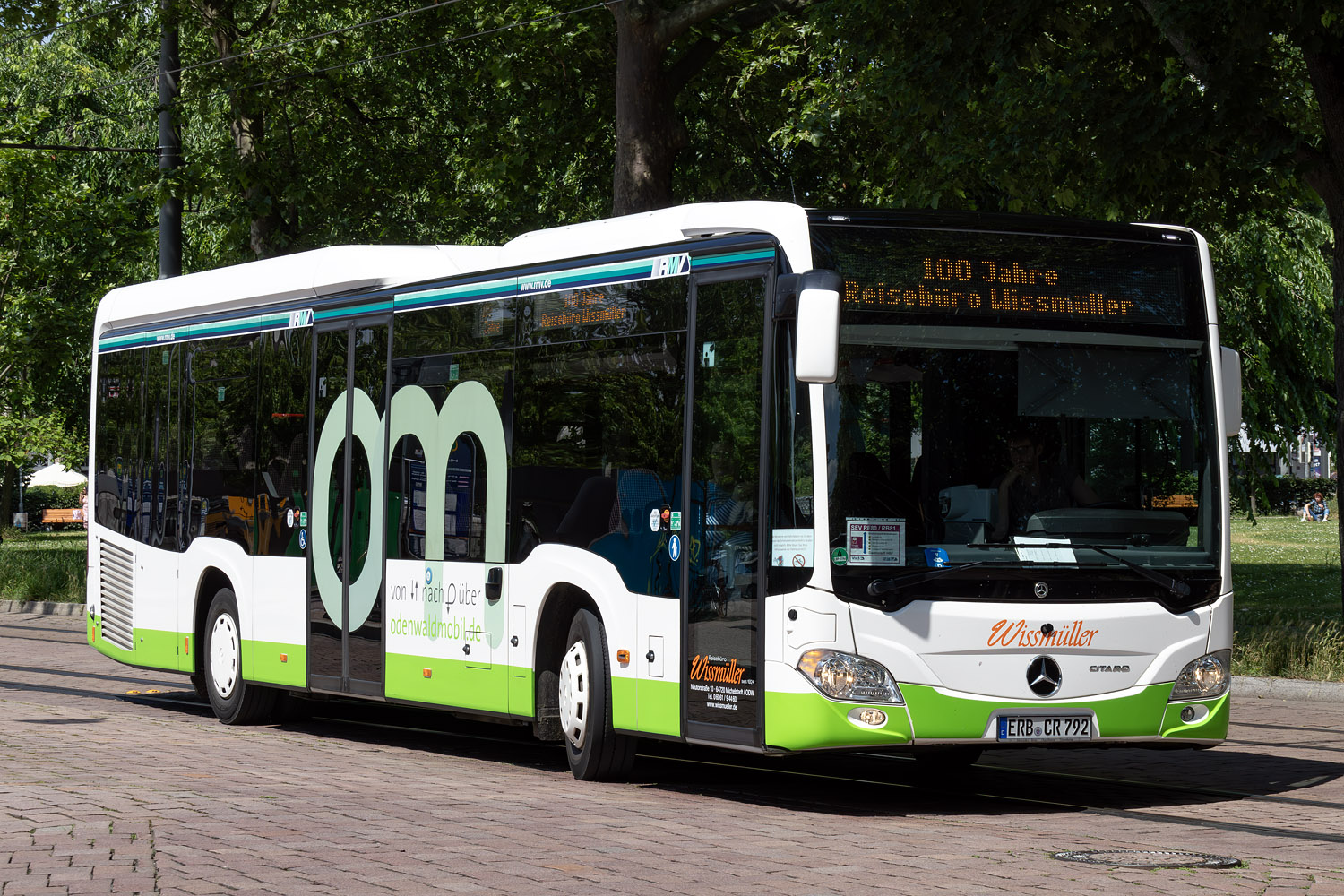 Гессен, Mercedes-Benz Citaro C2 LE Ü № ERB-CR 792; Гессен — SEV · Odenwaldbahn · Darmstadt <> Groß-Umstadt-Wiebelsbach · 01.05.2024 — 27.07.2024