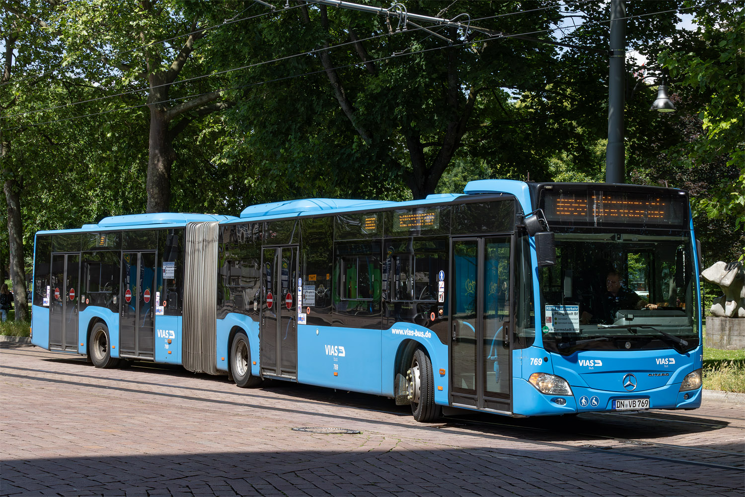 North Rhine-Westphalia, Mercedes-Benz Citaro C2 G # 769; Hesse — SEV · Pfungstadtbahn · Darmstadt <> Pfungstadt · 01.05.2024 — 27.07.2024