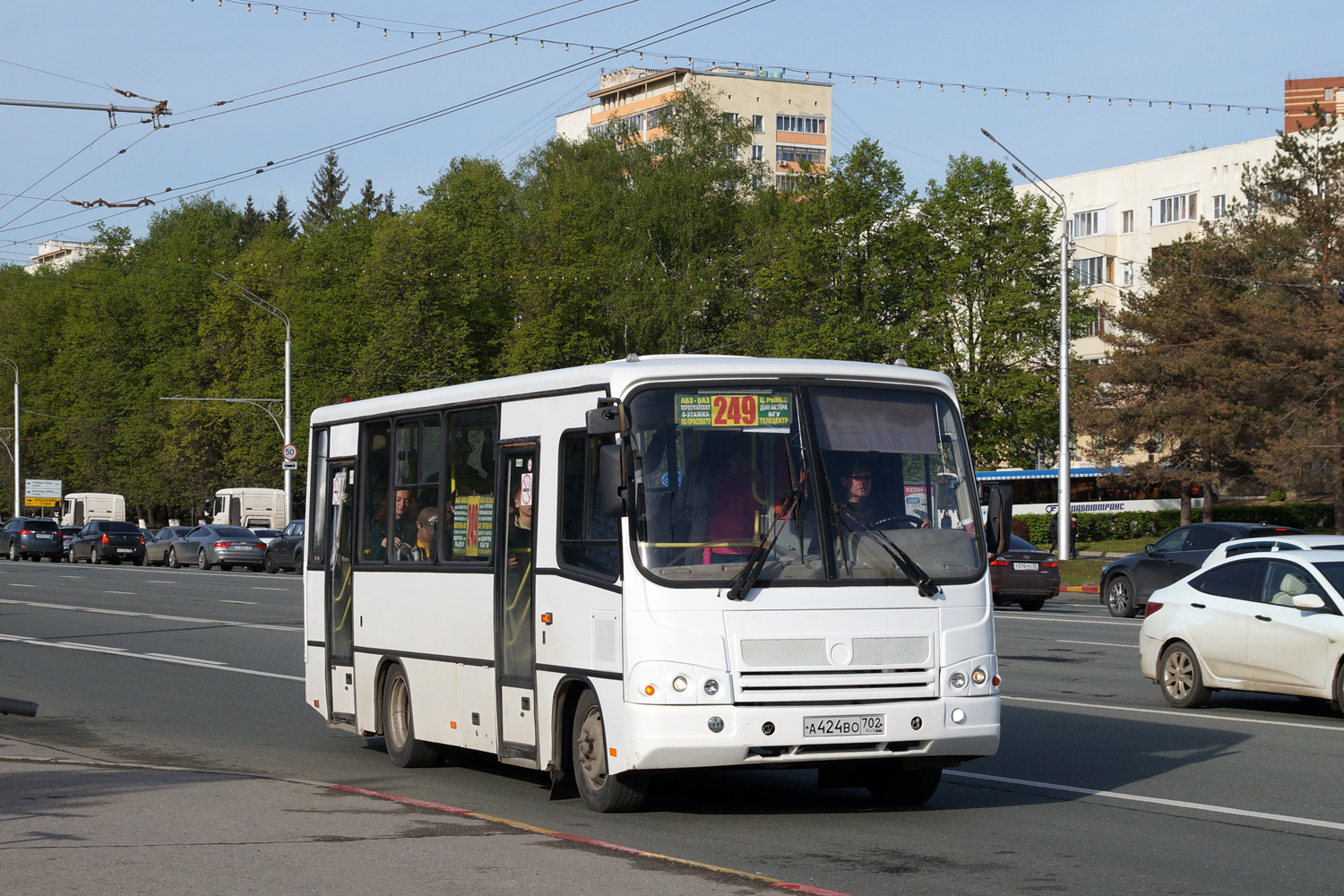 Башкортостан, ПАЗ-320402-05 № А 424 ВО 702