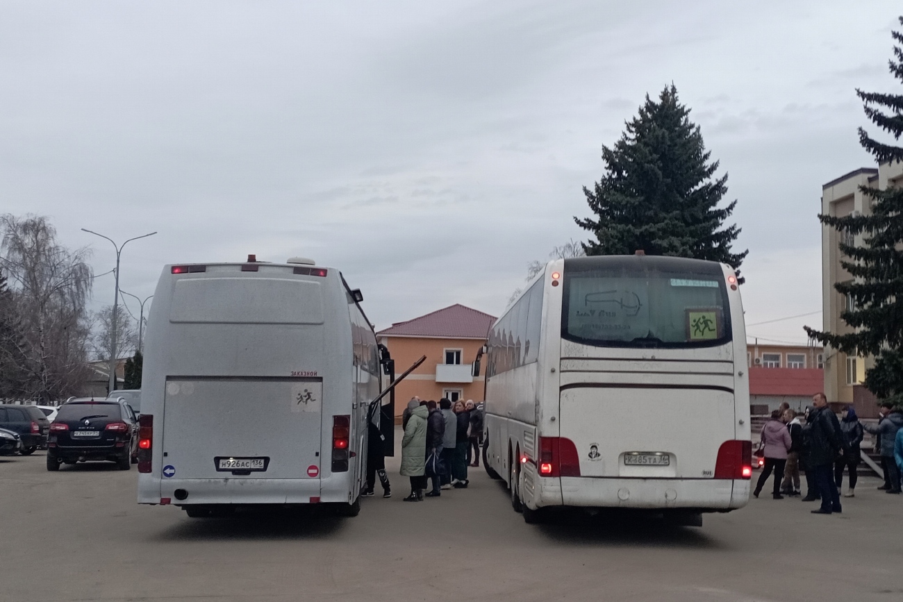 Воронежская область, Carrus Star 502 № Н 926 АС 136; Воронежская область, MAN R08 Lion's Top Coach RHC414 № К 385 ТА 36