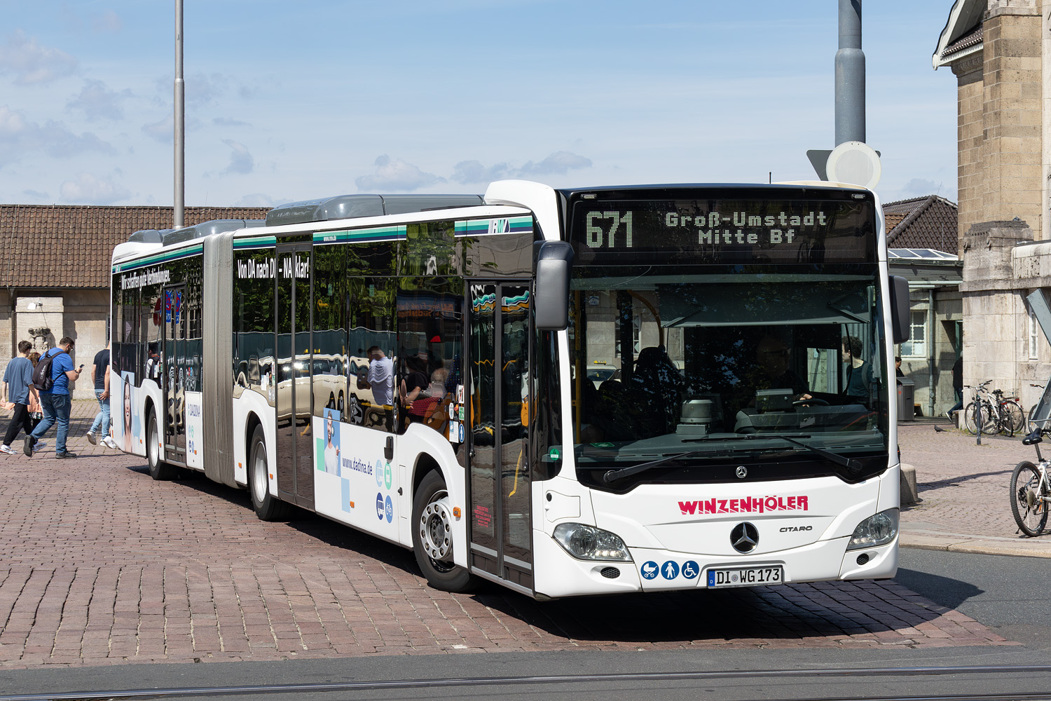 Гессен, Mercedes-Benz Citaro C2 G hybrid № DI-WG 173