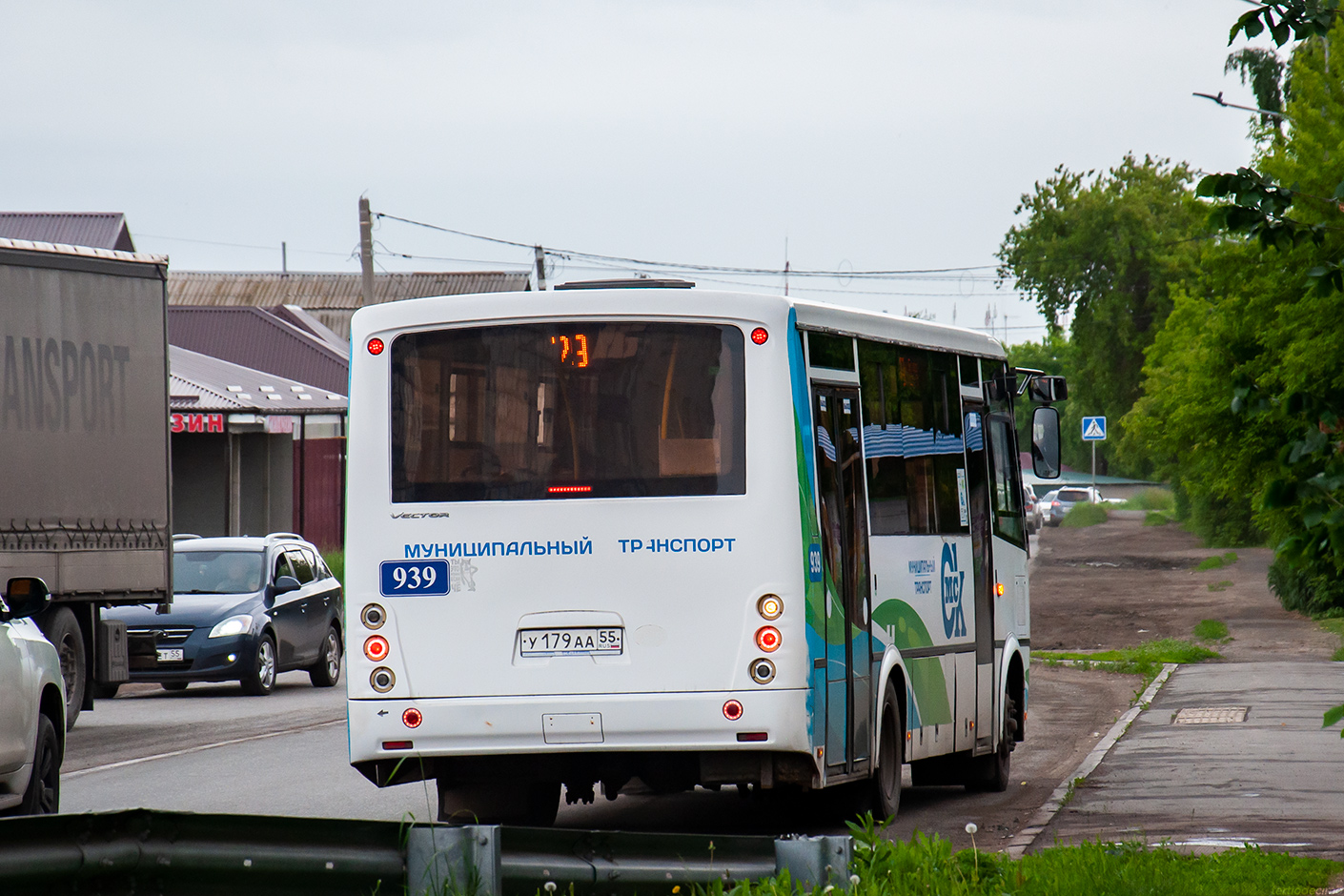 Omsk region, PAZ-320414-04 "Vektor" (1-2) Nr. 939