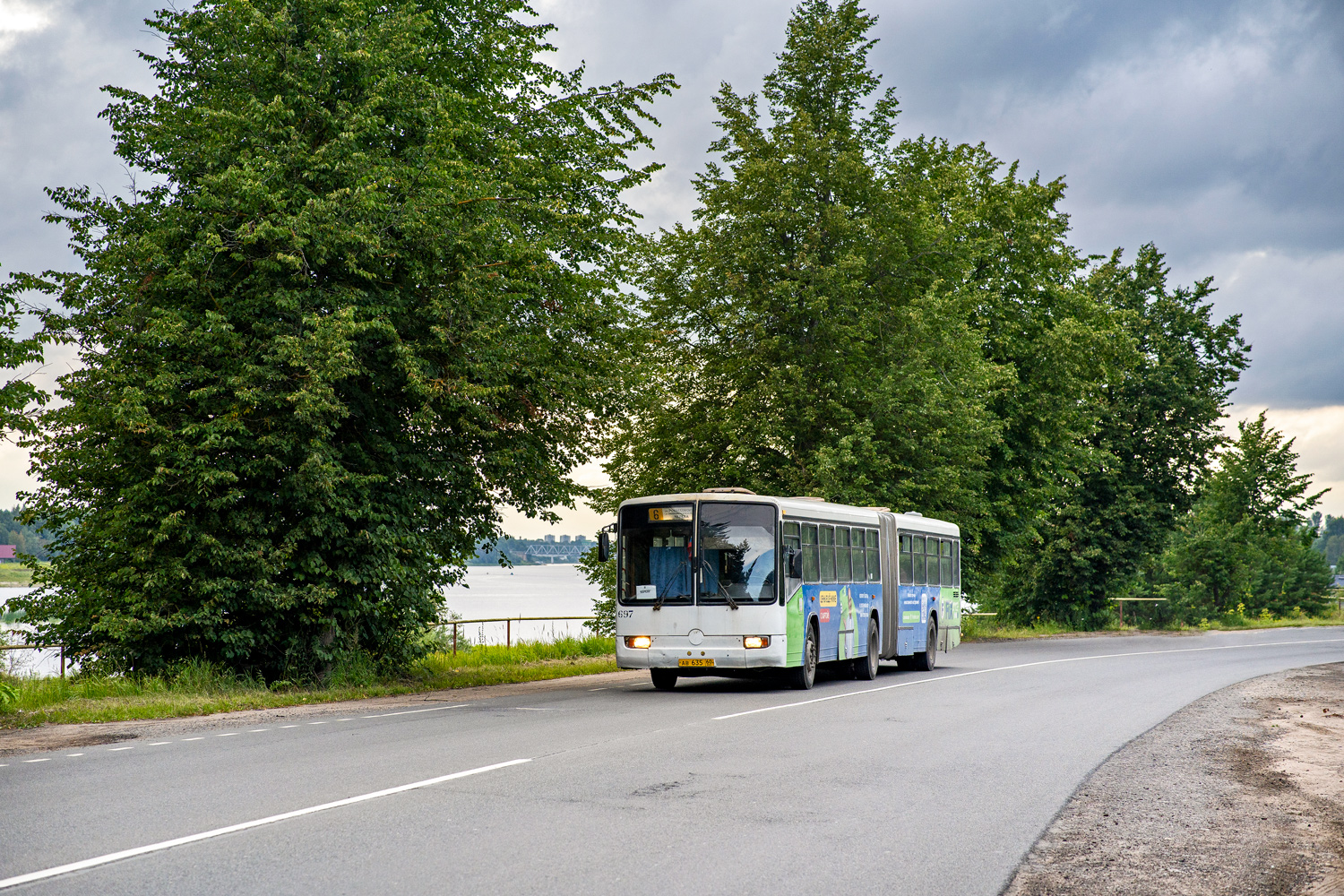 Псковская область, Mercedes-Benz O345G № 697