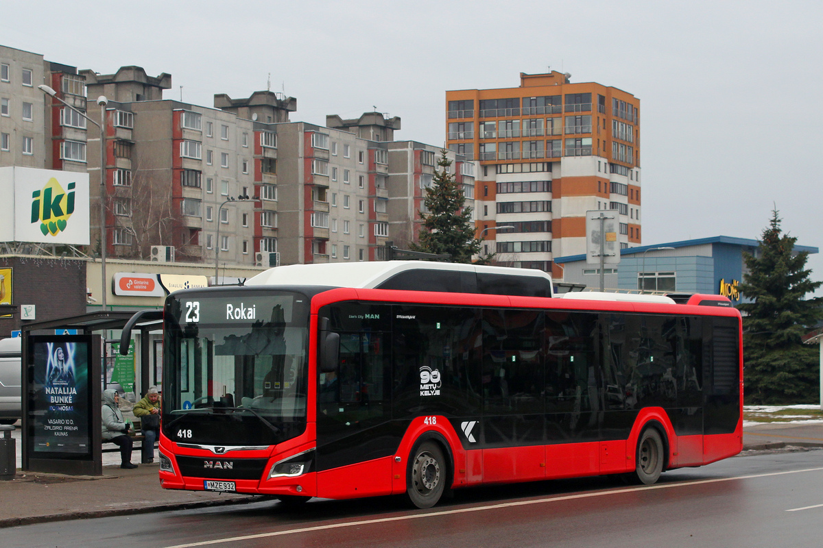 Литва, MAN 12C Lion's City 12 G NL280 EfficientHybrid № 418