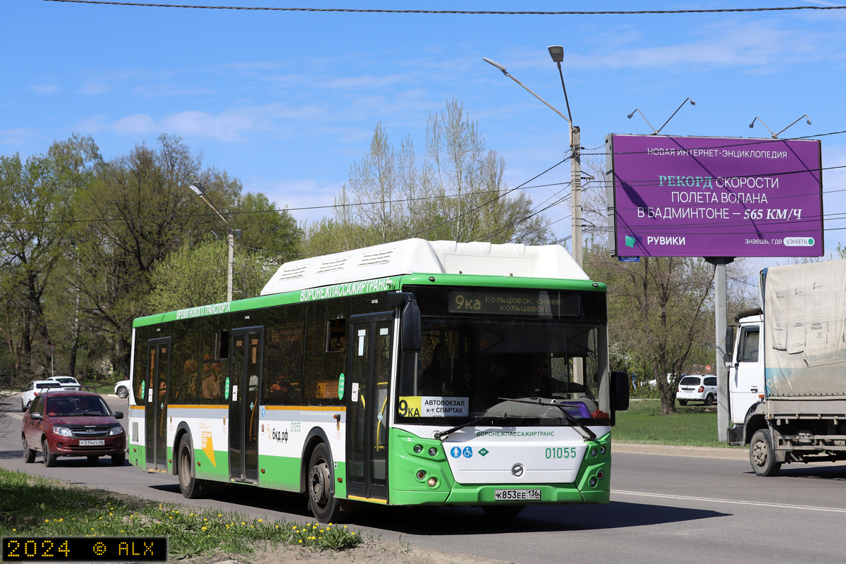 Воронежская область, ЛиАЗ-5292.67 (CNG) № 01055