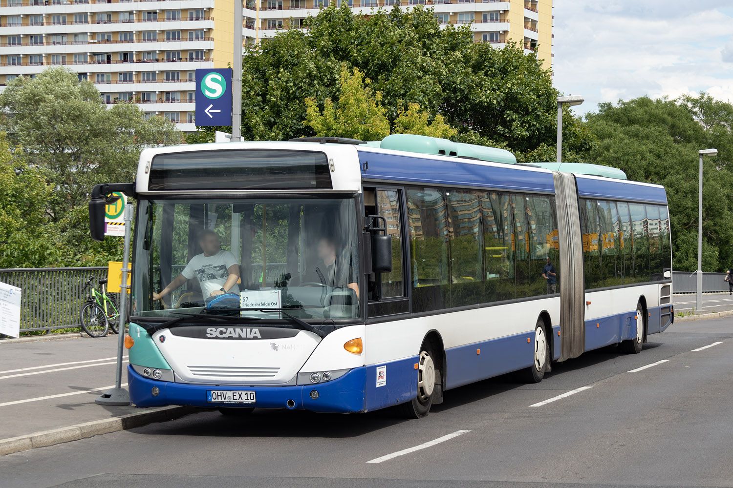 Brandenburg, Scania OmniLink II Nr. OHV-EX 10; Berlin — SEV · S7/S75 · Wartenberg / Marzahn <> Friedrichsfelde Ost · 14.06.2024 — 17.06.2024