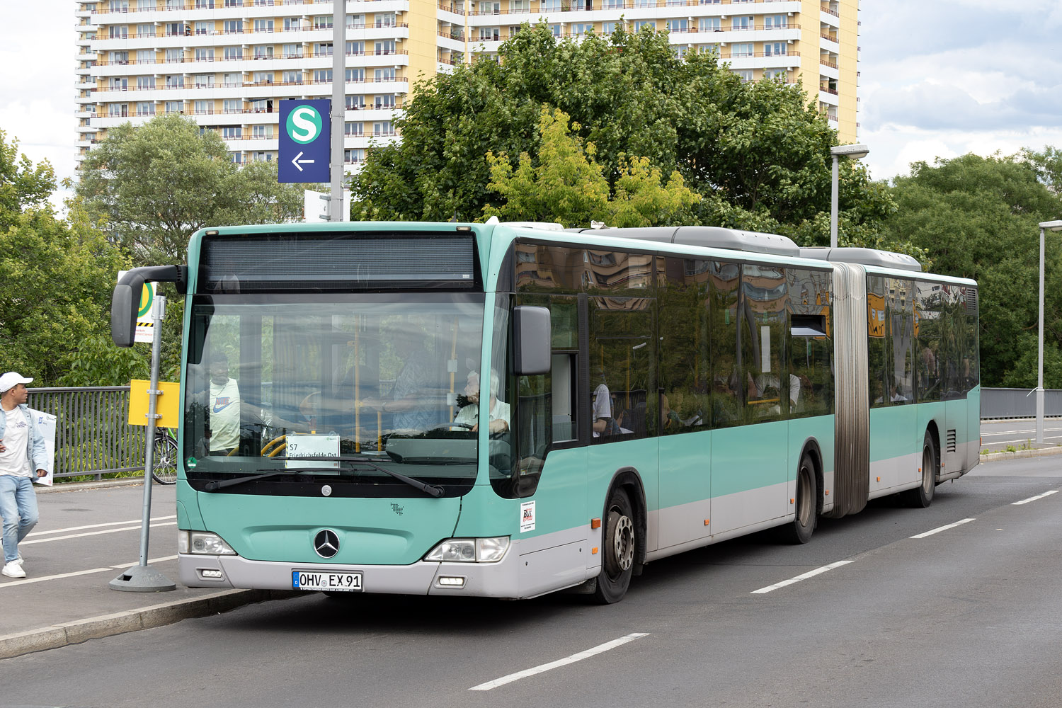 Бранденбург, Mercedes-Benz O530G Citaro facelift G № OHV-EX 91; Берлин — SEV · S7/S75 · Wartenberg / Marzahn <> Friedrichsfelde Ost · 14.06.2024 — 17.06.2024