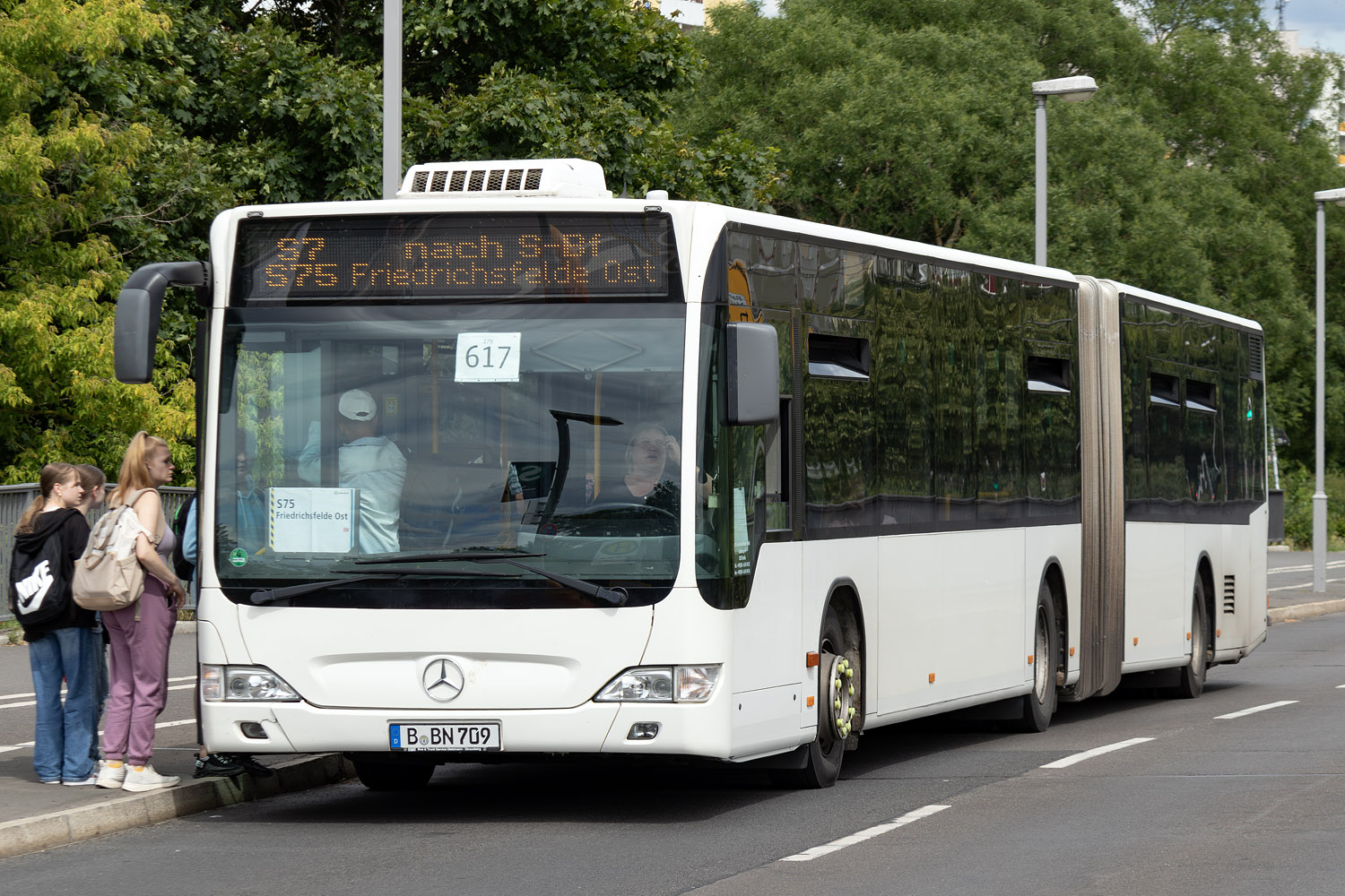 Berlin, Mercedes-Benz O530G Citaro facelift G Nr. B-BN 709; Berlin — SEV · S7/S75 · Wartenberg / Marzahn <> Friedrichsfelde Ost · 14.06.2024 — 17.06.2024