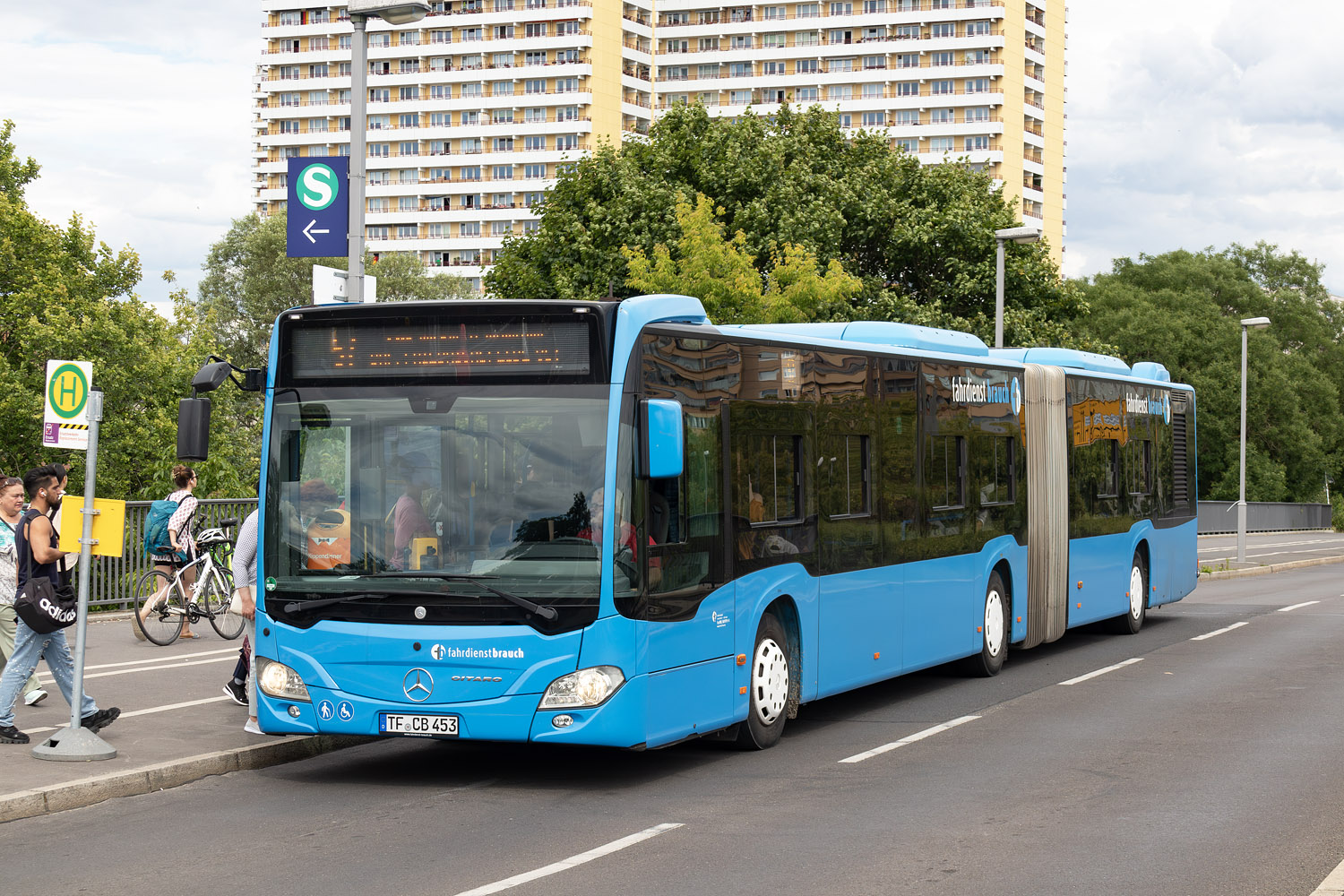 Berlin, Mercedes-Benz Citaro C2 G № TF-CB 453; Berlin — SEV · S7/S75 · Wartenberg / Marzahn <> Friedrichsfelde Ost · 14.06.2024 — 17.06.2024