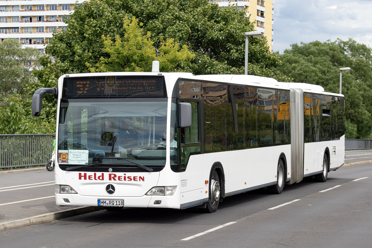 Lower Saxony, Mercedes-Benz O530G Citaro facelift G Nr HM-RQ 118; Berlin — SEV · S7 / S75 · Wartenberg / Marzahn <> Friedrichsfelde Ost · 14.06.2024 — 17.06.2024