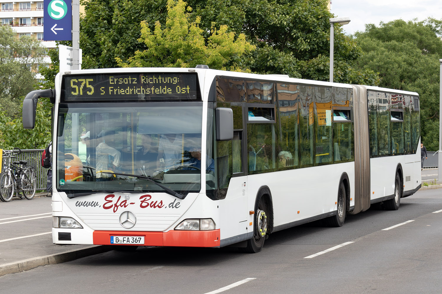 Berlin, Mercedes-Benz O530G Citaro G # B-FA 367; Berlin — SEV · S7/S75 · Wartenberg / Marzahn <> Friedrichsfelde Ost · 14.06.2024 — 17.06.2024