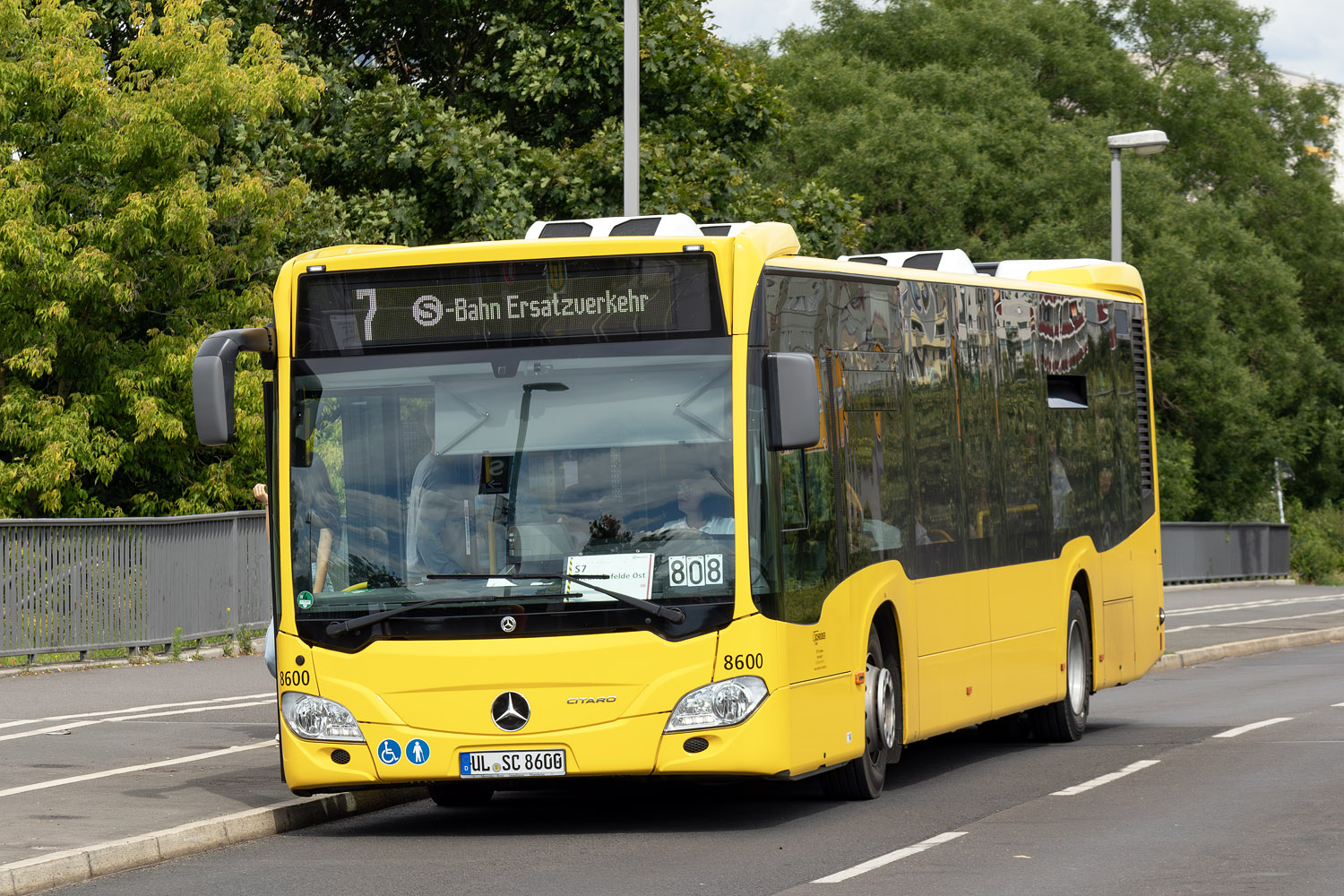 Баден-Вюртемберг, Mercedes-Benz Citaro C2 hybrid № 8600; Берлин — SEV · S7/S75 · Wartenberg / Marzahn <> Friedrichsfelde Ost · 14.06.2024 — 17.06.2024