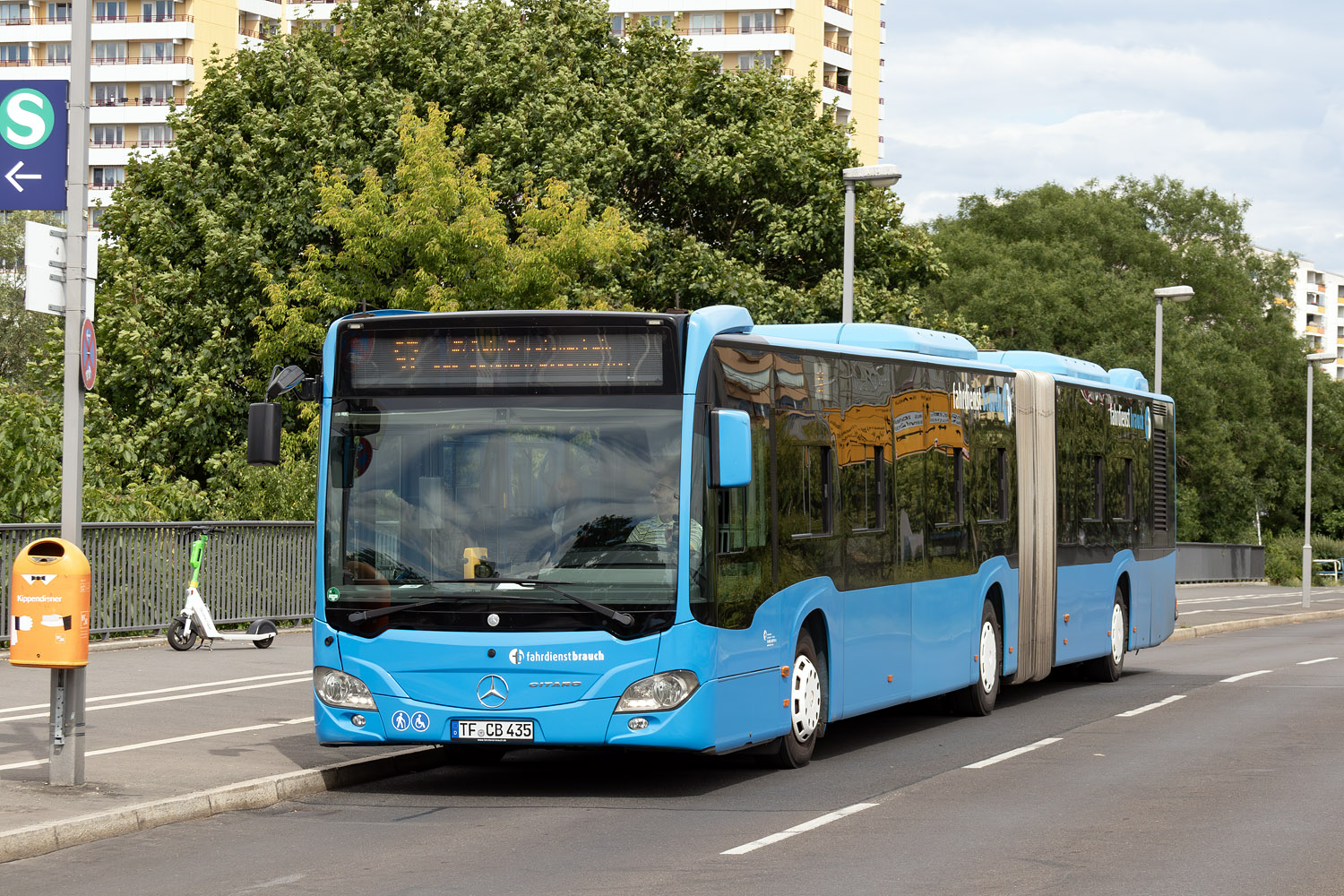 Berlin, Mercedes-Benz Citaro C2 G Nr. TF-CB 435; Berlin — SEV · S7 / S75 · Wartenberg / Marzahn <> Friedrichsfelde Ost · 14.06.2024 — 17.06.2024