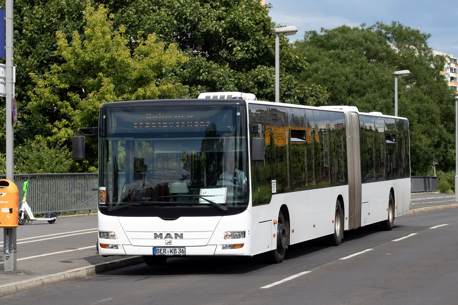 Brandenburg, MAN A23 Lion's City G NG323 Nr BER-KB 36; Berlin — SEV · S7 / S75 · Wartenberg / Marzahn <> Friedrichsfelde Ost · 14.06.2024 — 17.06.2024