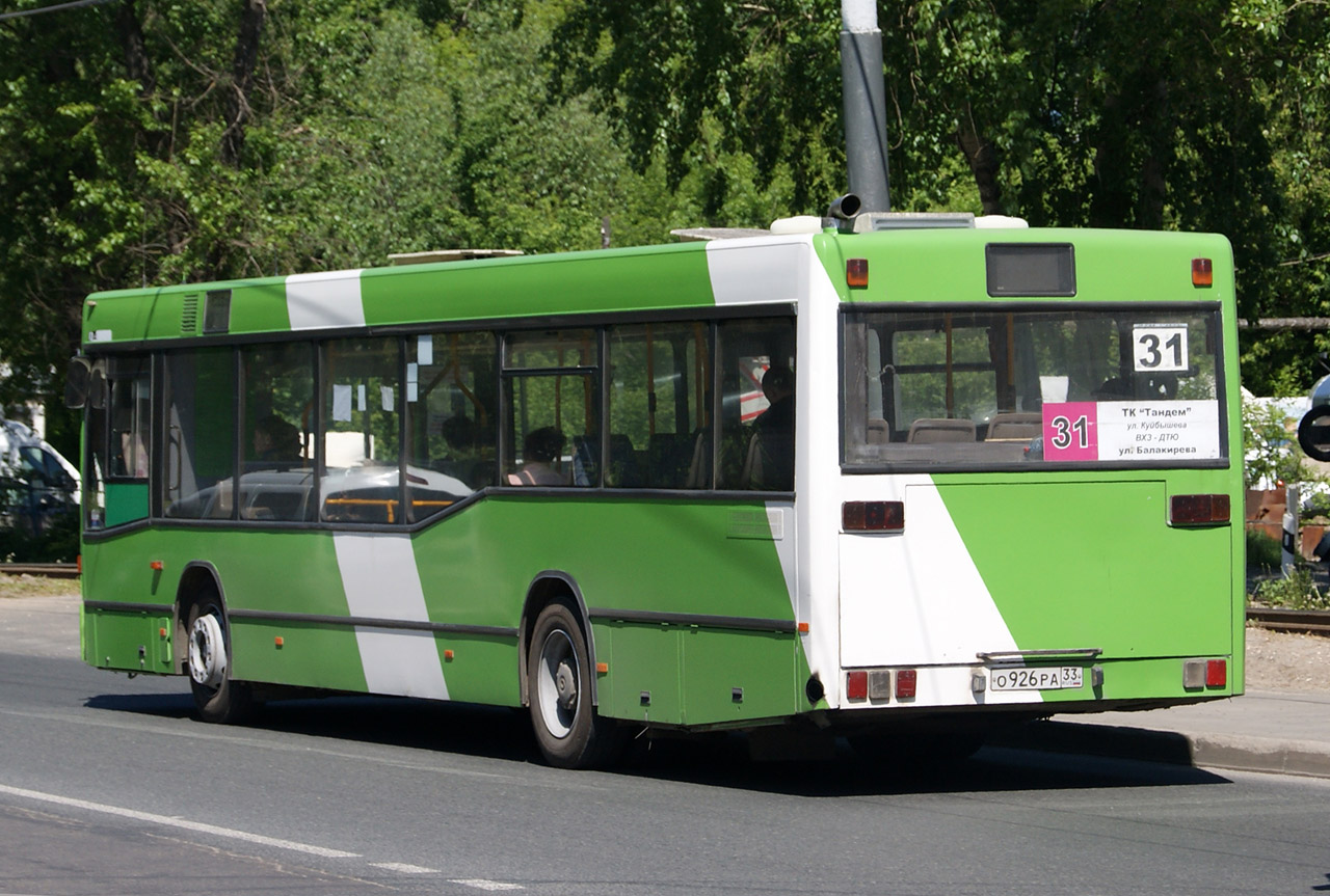 Vladimir region, Mercedes-Benz O405N2 # О 926 РА 33