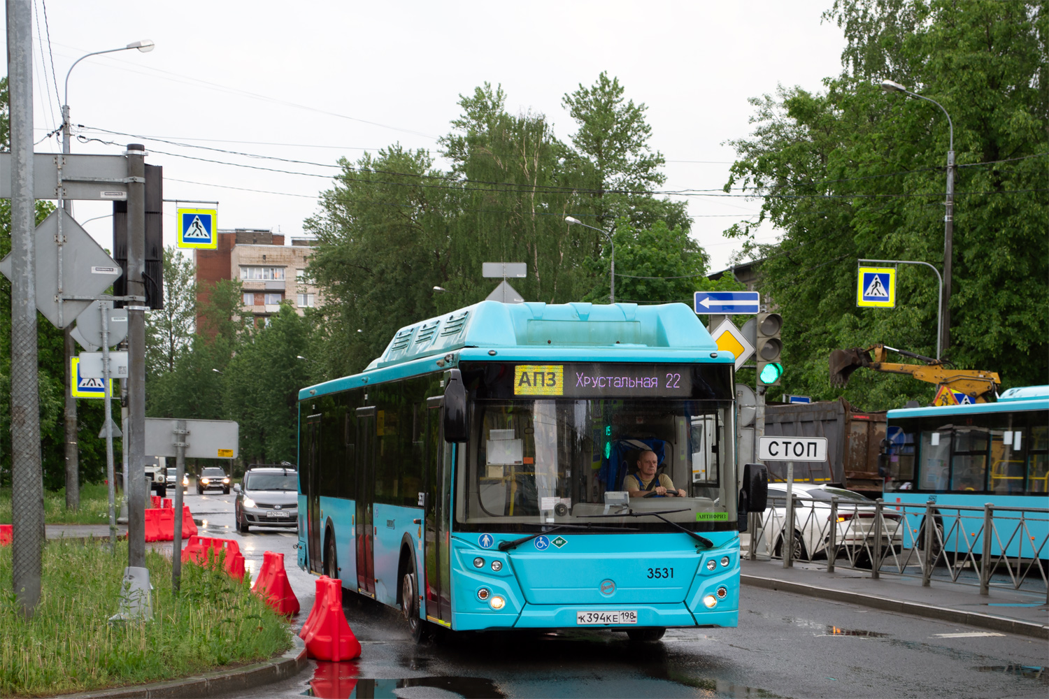 Санкт-Петербург, ЛиАЗ-5292.67 (CNG) № 3531; Санкт-Петербург, Volgabus-5270.G4 (LNG) № 6950