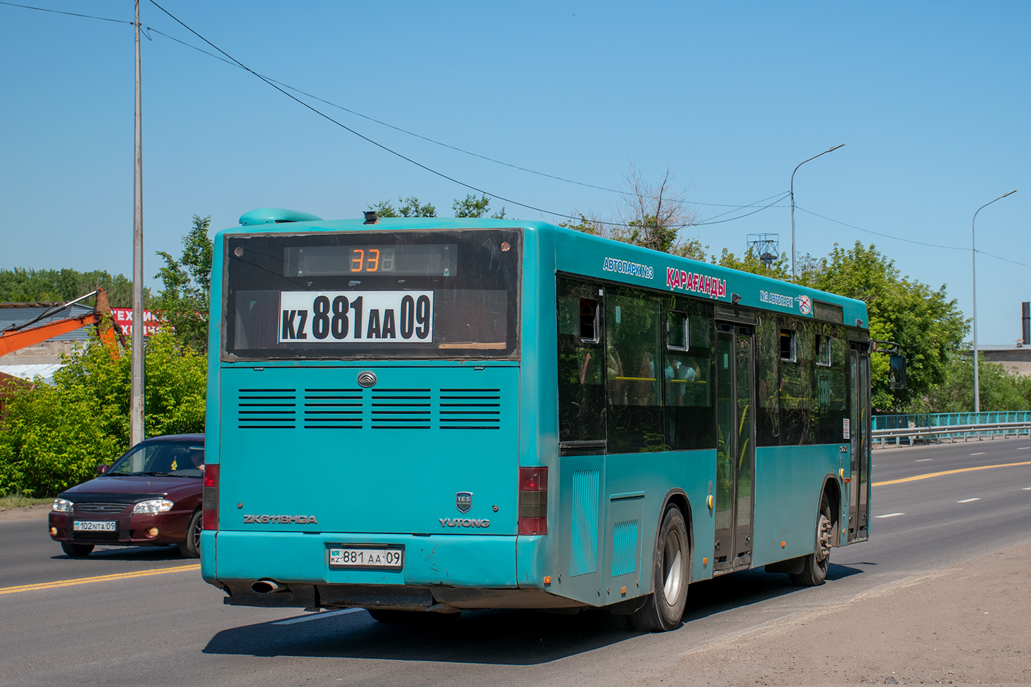 Карагандинская область, Yutong ZK6118HGA № 881 AA 09