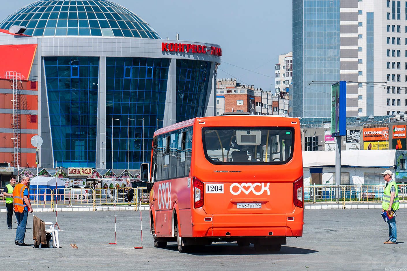 Omsk region, PAZ-320435-04 "Vector Next" Nr. 1204; Omsk region — 21.06.2024 — XXV City competition of professional skills of bus drivers