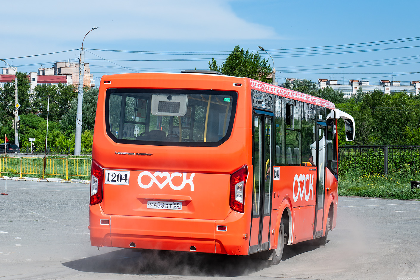 Omszki terület, PAZ-320435-04 "Vector Next" sz.: 1204; Omszki terület — 21.06.2024 — XXV City competition of professional skills of bus drivers