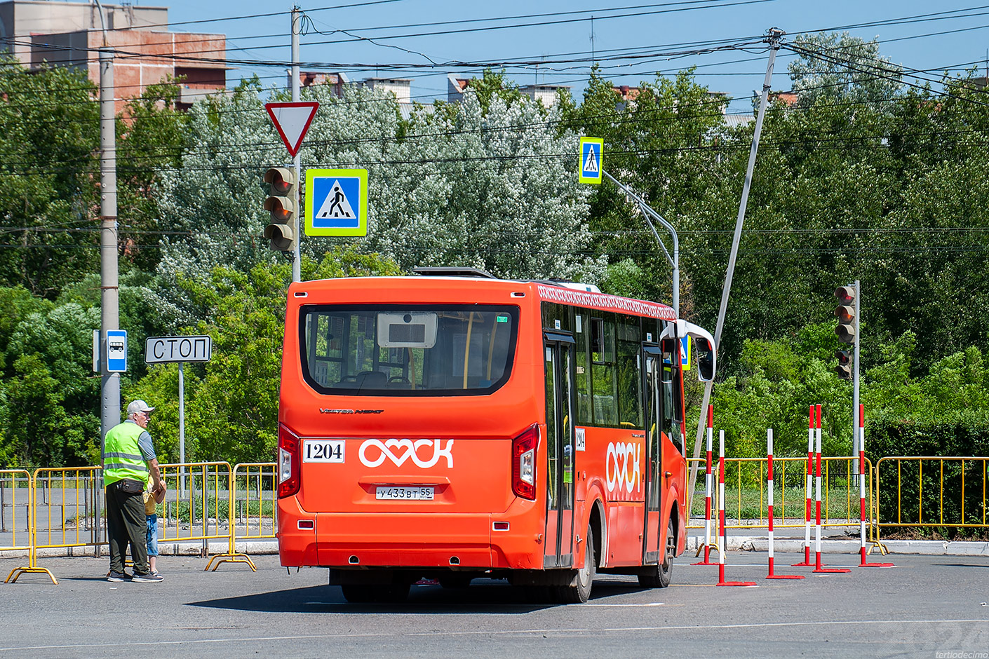 Omsk region, PAZ-320435-04 "Vector Next" # 1204; Omsk region — 21.06.2024 — XXV City competition of professional skills of bus drivers