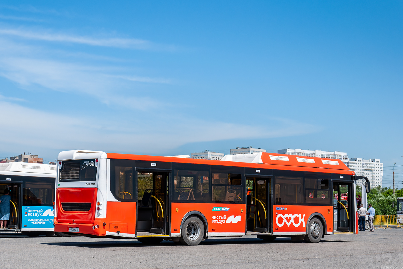 Omsk region, LiAZ-5292.67 (CNG) Nr. 1009; Omsk region — 21.06.2024 — XXV City competition of professional skills of bus drivers