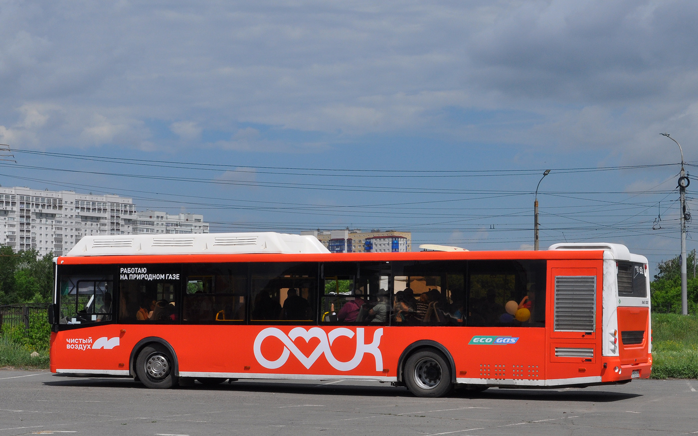 Omsk region, LiAZ-5292.67 (CNG) # 1009; Omsk region — 21.06.2024 — XXV City competition of professional skills of bus drivers